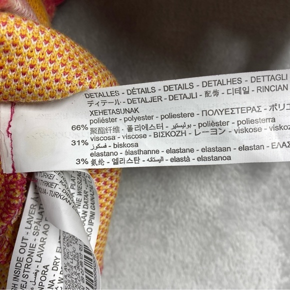 Zara Argyle V Neck Knit Sweater Vest Size S Crop Academia - Picture 5 of 7